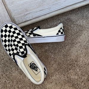 Vans checkered slip on